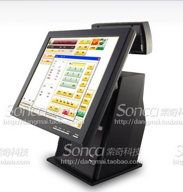 廠家直銷批量供應(yīng) 15M單屏pos  收銀機(jī) 超市收銀機(jī) 服裝專賣店 觸摸一體